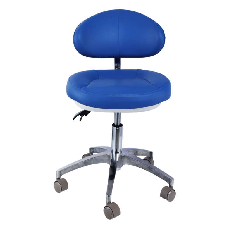 Sillón de dentista de elevación giratoria Sillón de cuero de micro fibra Sillón de clínica dental rotativo Sillón de asistencia dental ajustable con respaldo