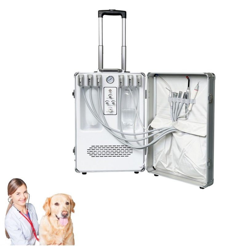 Equipo dental veterinario portátil para mascotas, maleta de tratamiento dental, cuidado dental animal, unidad móvil de tratamiento dental veterinario