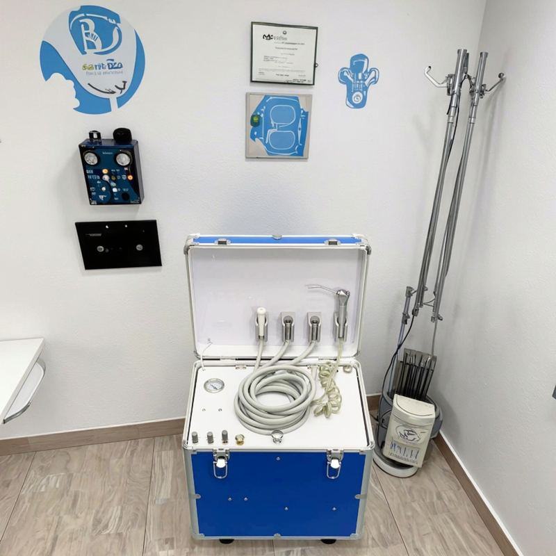 Equipo de Escuela Dental Unidad Dental Portátil Práctica de Estudiantes de Odontología Unidad de Terapia Dental Dentista Privado Carro Quirúrgico Dental
