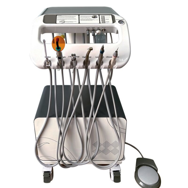Nueva unidad dental móvil mini con compresor de aire carrito de terapia dental portátil para clínicas hogares unidad dental veterinaria móvil