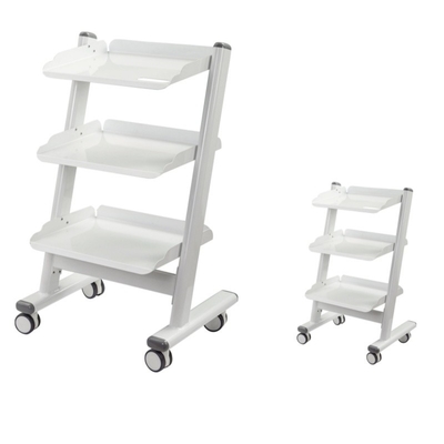 Clínica dental 3 capas de coche dental hospital carro de instrumentos móviles con 4 ruedas universales