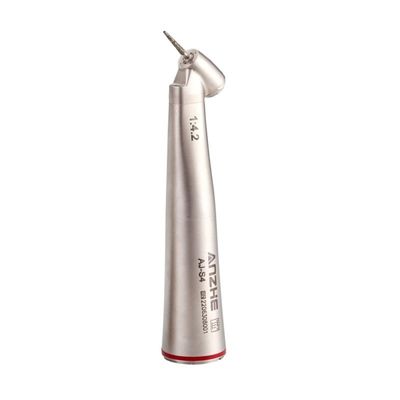 Un buen precio. Anillo rojo Herramientas quirúrgicas Turbina dental 1: 4.2 Baja velocidad 45 grados Dental de mano en línea