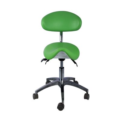 Un buen precio. 5 ruedas universales Sillón de dentista Color verde Base de metal Sillón de dentista en línea