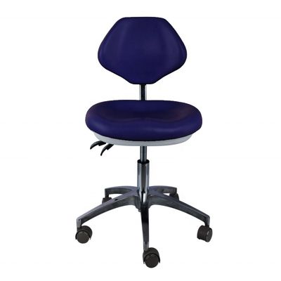 Un buen precio. Clínica dental Doctor asistente taburete de cuero pu asiento cómodo color azul taburete de dentista en línea