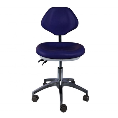 Clínica dental Doctor asistente taburete de cuero pu asiento cómodo color azul taburete de dentista