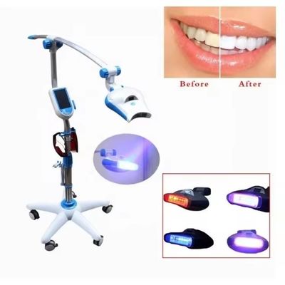 Un buen precio. 5 pulgadas de pantalla táctil LED de blanqueamiento de dientes máquina de luz fría 3 colores de blanqueamiento de dientes lámpara en línea