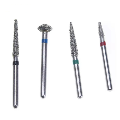 Burs de Diamante Dental para la preparación de taladros dentales Bur de alta velocidad Dental Diamond Burs Kit