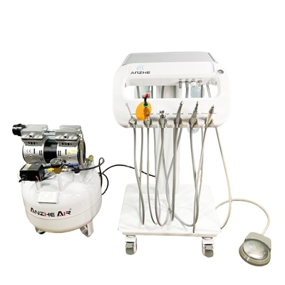 Compresor de aire médico de 550W personalizado Bombilla de aire libre de aceite Compresor de aire médico para 1 silla dental