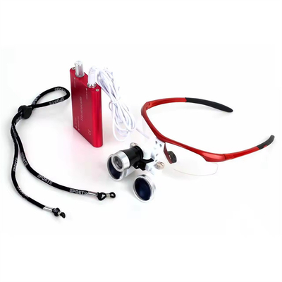 2.5X/3.5X Magnificador dental con luz de la cabeza LED Herramienta quirúrgica útil Lúpulas dentales