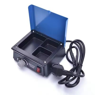 Un buen precio. 3 ranuras Cera de calefacción de la olla de laboratorio dental Cera de la olla 13.5x12.8x5.3cm en línea