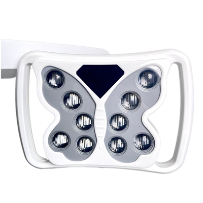 Lámpara sin sombras quirúrgica para la silla dental para blanquear los dientes Función 10 bombillas Unidad dental lámpara LED