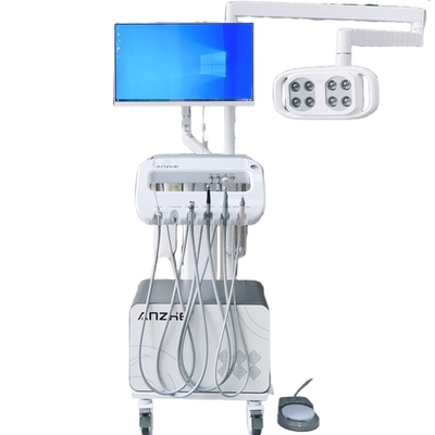 Fábrica de Foshan 550W Dental Carro Móvil Clínica Dental Unidad Dental Portátil Con Lámpara