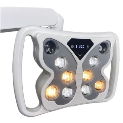 Un buen precio. 70000 LUX Lámpara de operación dental 10 bombillas Lámparas quirúrgicas en forma de mariposa para la unidad dental en línea