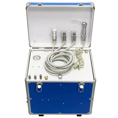 Valija de tratamiento dental de 550w Aprobada por ISO Unidad Dental Pequeña y Portátil con Ejector de Saliva