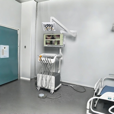 Equipo de clínica dental multifuncional Turbina dental Carro dental de bajo ruido con compresor de aire Unidad dental portátil