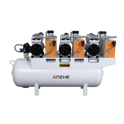 Compresor de aire dental de 220 V No contaminante Equipo dental libre de aceite Compresor de aire silencioso con secador