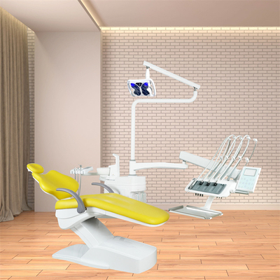 Luxury New Design Dental Chair Unit 220V Silver Color Dental Operation Chair with Teeth Whitening Function Operation Light