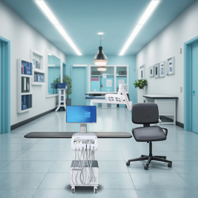Carro de tratamiento dental Anzhe Factory 550W Carro dental móvil con luz de operación LED 220V Carro dental portátil