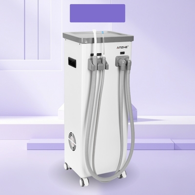Unidad móvil de succión dental con tanque de agua sucia drenaje automático ejector de saliva dental succión 800L por minuto máquina de succión