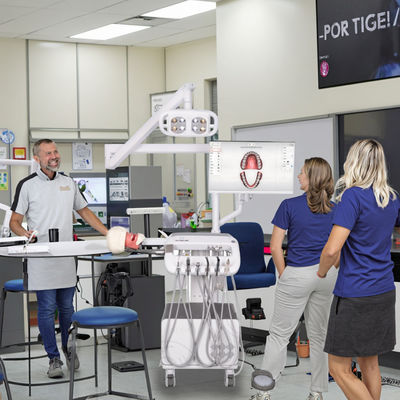 Un buen precio. Sistema de simulación oral para la formación universitaria Sistema avanzado de simulación dental con compresor y lámpara quirúrgica en línea