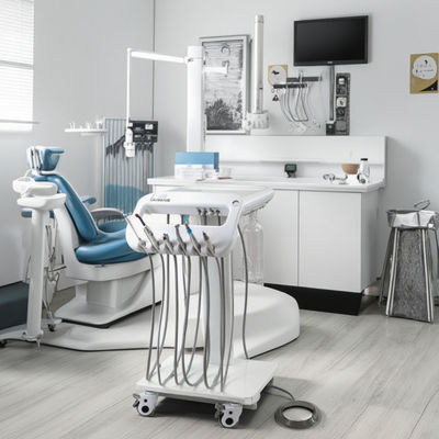 Un buen precio. Precio de fábrica Carro dental móvil con succión fuerte Equipo de clínica dental Trolley de terapia dental funcional en línea
