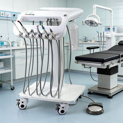 Un buen precio. Unidad Dental Veterinaria Móvil Directa de Fábrica con Limpiador y Lámpara de Curado Integrados | Equipo de Clínica Veterinaria Todo en Uno, Máquina de Terapia Dental Veterinaria Portátil de Nuevo Diseño con Sistema de Aire, Succión y F en línea