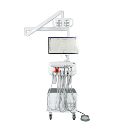 Carro de Trolley Dental con Compresor y Cámara Oral Unidad Dental Móvil Portátil con Bandeja para Instrumentos