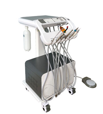 Unidad Dental Móvil de 550W con Presión de 0.8Mpa y Ruido de 38DB, Carrito Dental Compacto para Uso Veterinario