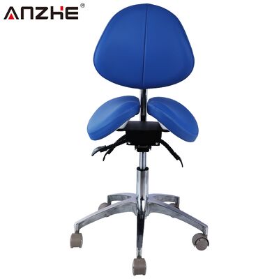 Un buen precio. Sillón Dental Ergonómico de montura gemela Sillón médico de cuero de PU ajustable con respaldo de espalda Sillón móvil de rotación 360 para salón de la clínica y laboratorio en línea
