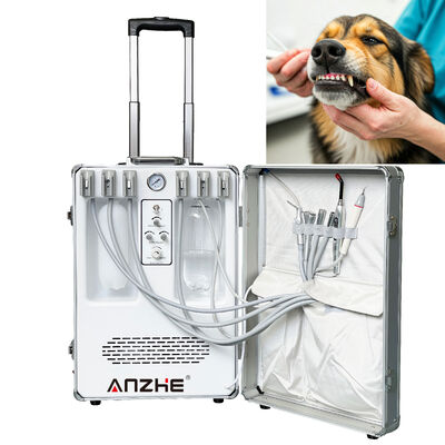 Un buen precio. Unidad de tratamiento dental de mascotas portátil con 550W de potencia y 0.8Mpa de presión para el cuidado dental veterinario en línea