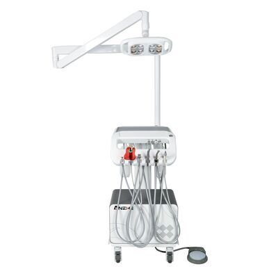 Unidad dental veterinaria de 550W con luz de funcionamiento LED y compresor de aire incorporado para carrito dental móvil para mascotas