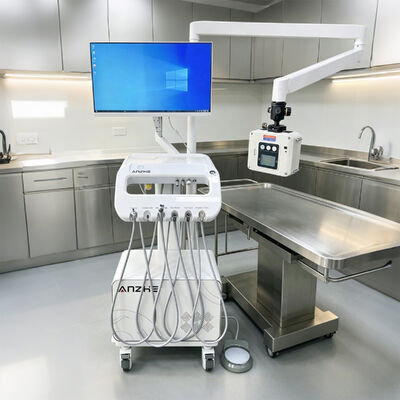 Un buen precio. Unidad Dental Veterinaria Portátil con Rayos X y Sensor, Equipo Dental Móvil para Veterinarios Todo en Uno con Compresor de Aire y Sistema de Succión para Clínica de Animales en línea