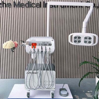 Un buen precio. Unidad Dental de Entrenamiento Móvil de 550W 0.8Mpa 38DB con Compresor de Aire para Cabeza Fantasma de Simulación de Escuela Dental en línea