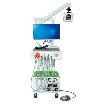 Un buen precio. Unidad dental veterinaria portátil Intel i7 mejorada con cámara intraoral 4K y compresor de aire silencioso sin aceite en línea