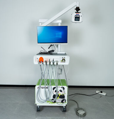 Un buen precio. Unidad dental portátil con rayos X integrados y sensor digital y compresor sin aceite de 550W para rayos X portátiles ultraligeros de 1,7 kg en línea