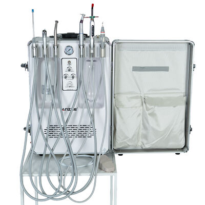 Un buen precio. Unidad Dental Portátil Veterinaria con Potencia de 550W, Presión de 0.8Mpa y Compresor de Aire Silencioso Libre de Aceite para Cuidado Dental Móvil de Mascotas en línea