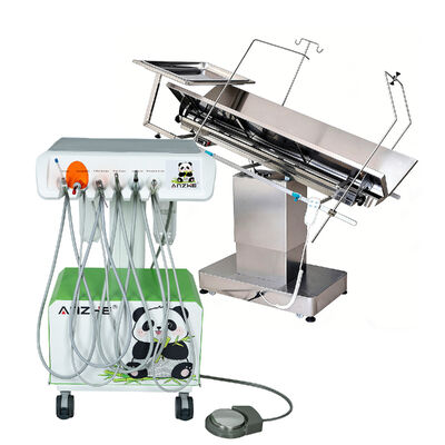 Un buen precio. Carro Dental Veterinario Móvil con Cavitrón y Lámpara de Curado LED, Pieza de Mano de Alta/Baja Velocidad, Sistema Dental Integrado para Mascotas en línea