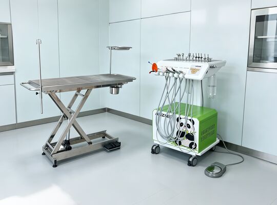Un buen precio. Unidad dental veterinaria portátil de estilo Panda Equipo dental profesional para mascotas para clínicas de animales pequeños en línea