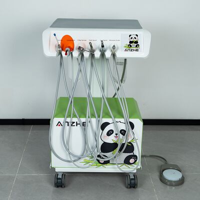 Un buen precio. Unidad dental veterinaria portátil con compresor de aire libre de aceite silencioso Estación de trabajo dental veterinaria compacta con luz de curación y sistema de succión LED de escalador ultrasónico para clínica dental de animales en línea