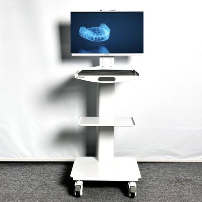 Un buen precio. Unidad móvil de carrito dental con montaje de monitor, trolley de gabinete de almacenamiento de clínica dental de múltiples capas, estación de trabajo dental ergonómica para hospital y clínica en línea