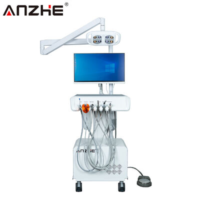 Unidad de tratamiento dental con cámara intraoral, luz de examen LED ajustable y sistema informático Windows para consultorios dentales