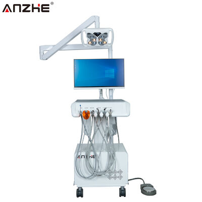 Un buen precio. Unidad de tratamiento dental con lámpara dental LED de mariposa, cámara intraoral y sistema informático Windows para odontología digital en línea