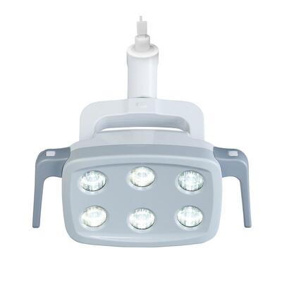 Un buen precio. 6 Luz de operación dental LED Lámpara de examen oral ajustable Luz quirúrgica sin sombras para la unidad de silla dental en línea