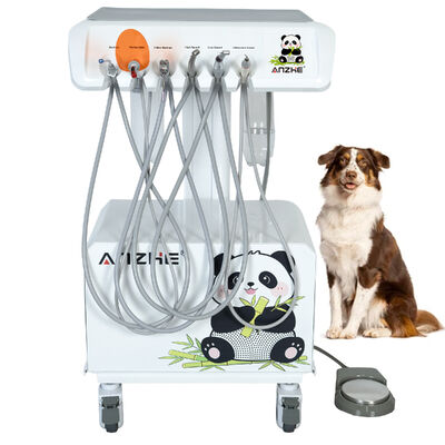 Un buen precio. Unidad Dental Veterinaria Portátil con Compresor de Aire Incorporado, Limpiador Ultrasónico, Lámpara de Curado LED y Sistema de Succión, Equipo Dental Móvil para Animales en línea