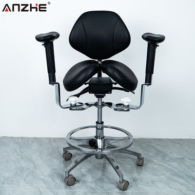 Un buen precio. Silla dental ergonómica de montura dividida con altura ajustable Silla de médico con color personalizado de piel de microfibra en línea