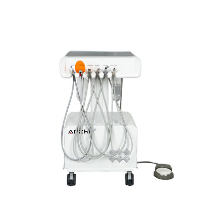 Unidad Dental Portátil con Compresor de Aire Incorporado, Scaler, Lámpara de Curado LED, Carrito Móvil de Tratamiento Dental
