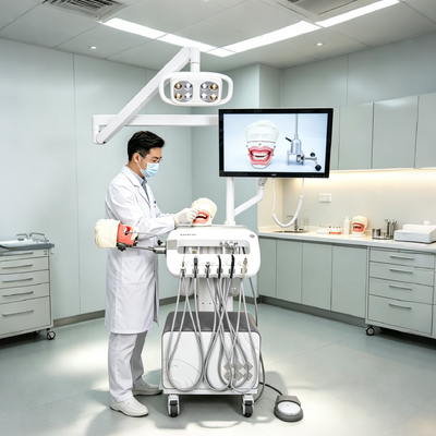 Un buen precio. Unidad de simulación de implantes dentales portátil con cámara oral HD, compresor de aire de 550W y 38dB de ruido bajo para la capacitación dental en línea
