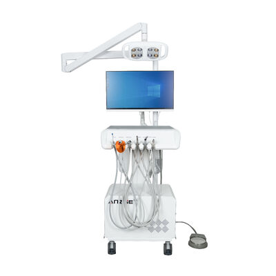 Un buen precio. Unidad Dental Portátil con Lámpara Dental LED Carrito Móvil de Tratamiento Compresor de Aire Incorporado Sistema de Succión en línea