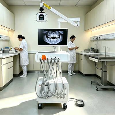Un buen precio. Unidad Dental Veterinaria Todo en Uno con Rayos X Portátil, Cámara Intraoral HD y Compresor de Aire Silencioso sin Aceite en línea