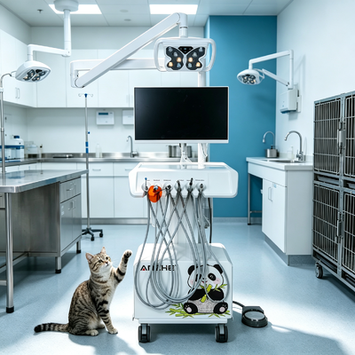 Un buen precio. Unidad de tratamiento dental veterinario profesional con luz LED de cámara intraoral HD y doble voltaje 220V / 50Hz 110V / 60Hz Estación de trabajo dental digital para hospital de animales en línea